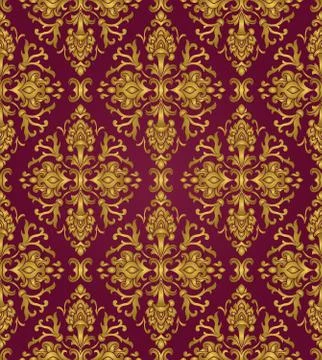 Gold and lilas pattern. Stock Illustration