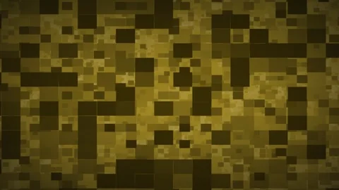 Gold and olive pixel mosaic abstract background Stock Footage 337616296