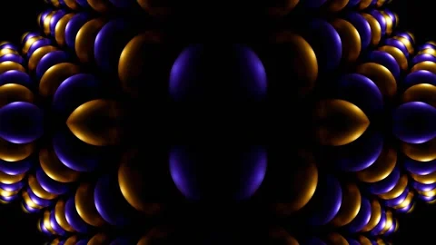 Gold and Purple Reverse Rotate Glossy Balls Kaleidoscope Background VJ Loop  Stock Footage 337056108