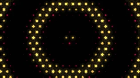 Gold and Red Halftone Seamless Loop Background Video stock 342263489