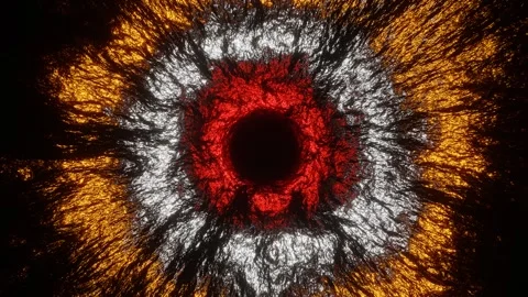 Gold and Silver and Red Textured Black Hole Background VJ Loop in 4K Stock Footage 247820053