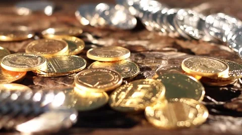 Gold and silver Stock Footage 879703