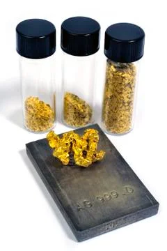 Gold and silver Stock Photos
