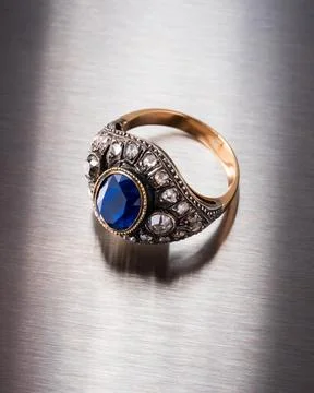 Gold and silver ring Stock Photos