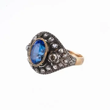 Gold and silver ring Stock Photos