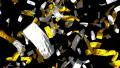 Gold and silver tickets falling leaf money win tokens HD Footage