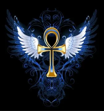 Gold ankh Stock Illustration