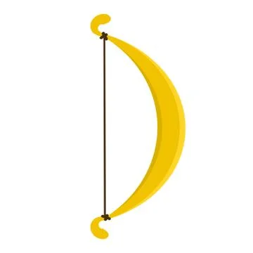 Gold archer weapon symbol. vector illustration Stock Illustration
