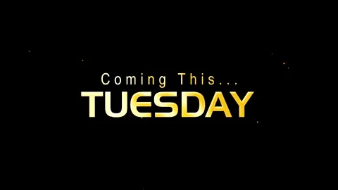 Gold arrows pointing in opposite directions with Coming This text on dark b.. Video stock 343669376
