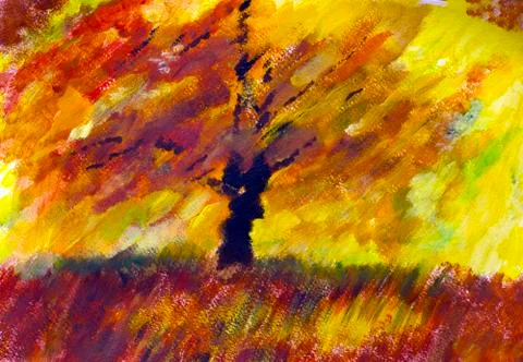 Gold autumn Illustrazione stock