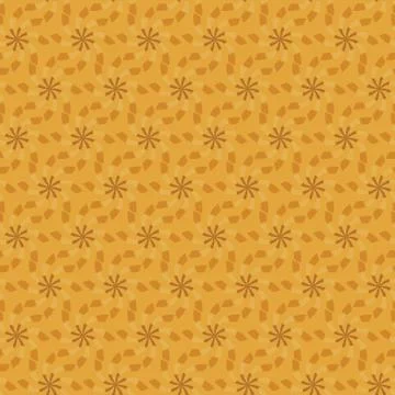 Gold autumn seamless pattern Stock Illustration