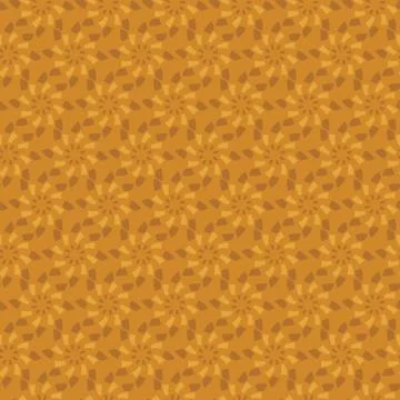 Gold autumn seamless pattern Stock Illustration