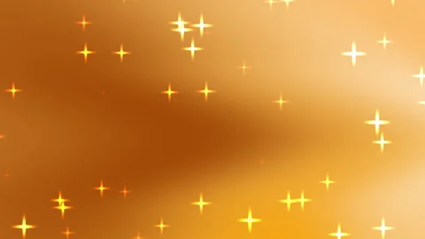 Gold background features scattered bright fourpointed stars. Stock Footage 301797034