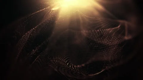 Gold background with particles, award background with place for text Video stock 266456187