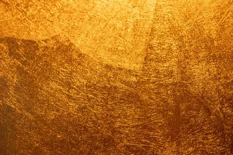 Gold background with scratched texture Stock Photos