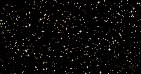 Gold background, in space on black background Stock Footage 124529214