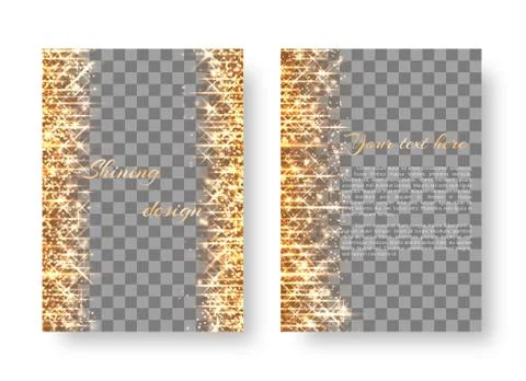 Gold background with twinkling lights Stock Illustration