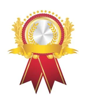 A Gold badge Stock Illustration