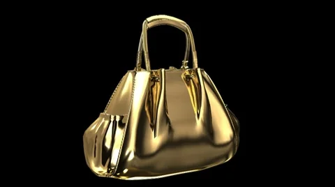 Gold bag Stock Footage 8692918