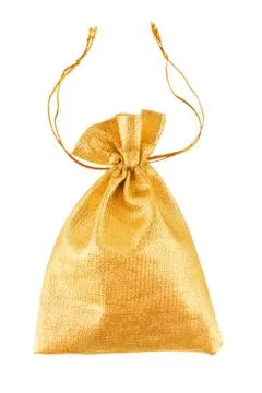 Gold bag Stock Photos