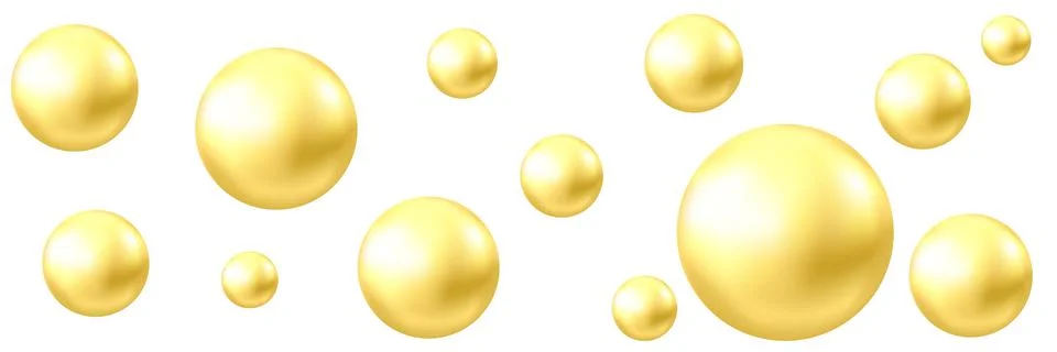 Gold ball background. Stock Illustration