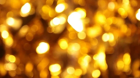 Gold ball bokeh dark background hd footage Stock Footage 119473443