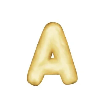 A gold balloon Stock Illustration