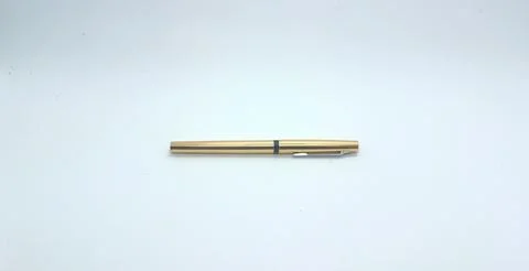 Gold Ballpoint Stock Photos