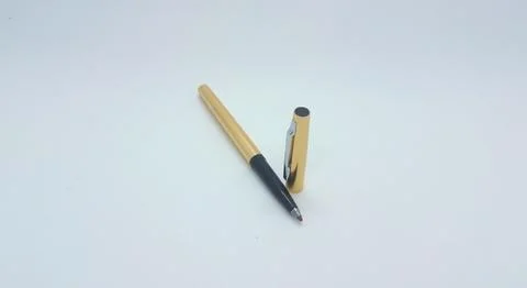 Gold Ballpoint Stock Photos