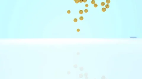 Gold balls Stock Footage 33071929