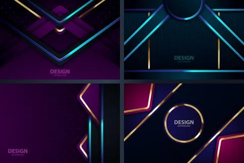 Gold banner Abstract vector background board for text and message design mo.. Stock Illustration