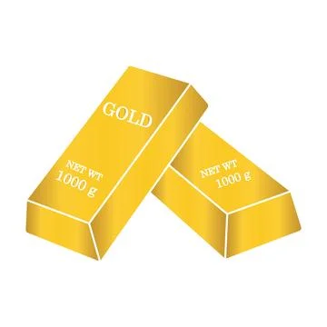 Gold bar icon Stockillustratie