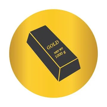 Gold bar icon 스톡 일러스트