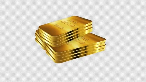 Gold Bar Ounce 2 Stock Footage 330962669