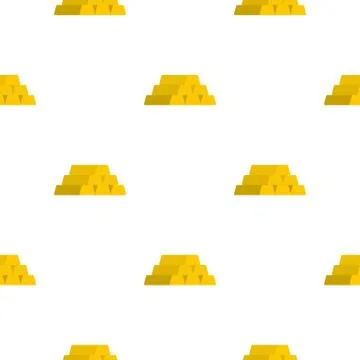 Gold bar pattern flat 스톡 일러스트