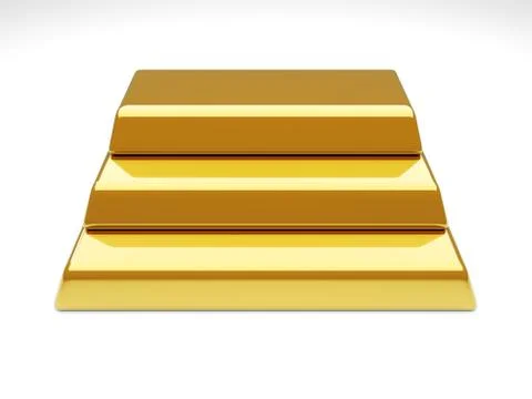 Gold bar pyramid Stockillustratie