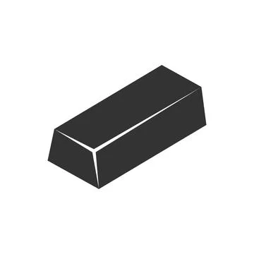 Gold bar stack icon in flat style. Golden ingot vector illustration on isol.. Stock Illustration