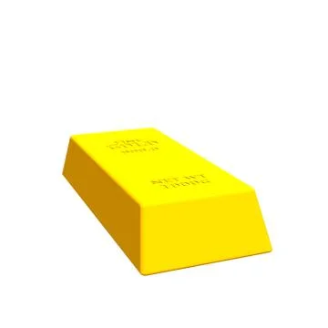 Gold bar.Isolated on white background. 스톡 일러스트