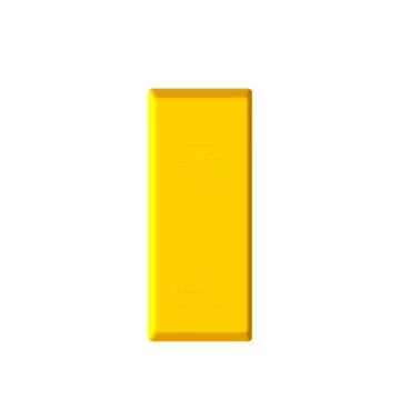 Gold bar.Isolated on white background.Top view. Иллюстрация