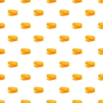 Gold bars creating seamless financial wealth pattern Stock Illustration