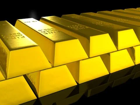 Gold bars Illustrazione stock