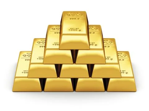 Gold bars Illustrazione stock