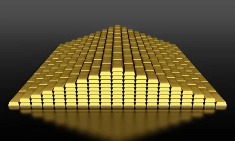 Gold bars Stock Illustration