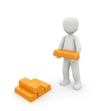 Gold bars Stock Illustration