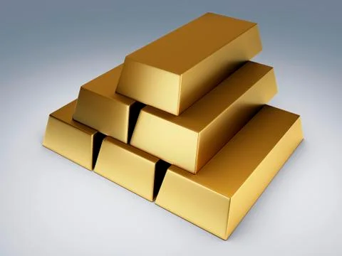 Gold bars Stock Illustration
