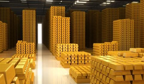 Gold bars Stock Illustration