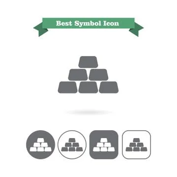 Gold bars Stock Illustration