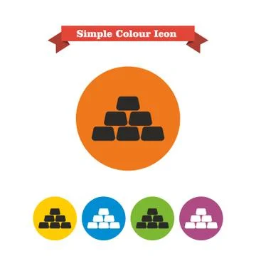 Gold bars Stock Illustration