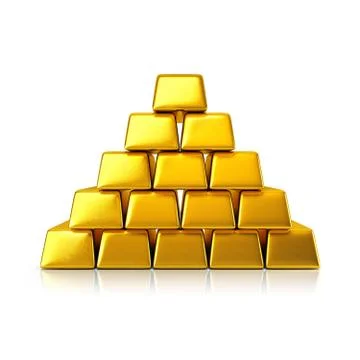 Gold bars Stock Illustration