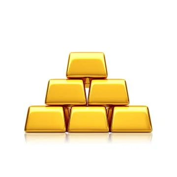 Gold bars Stock Illustration